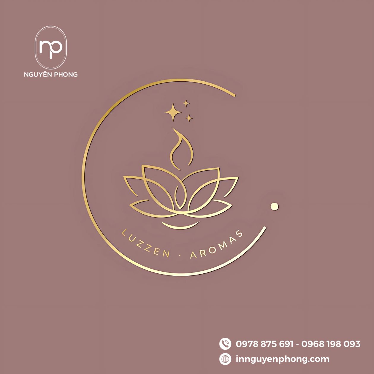Mẫu logo hoa sen